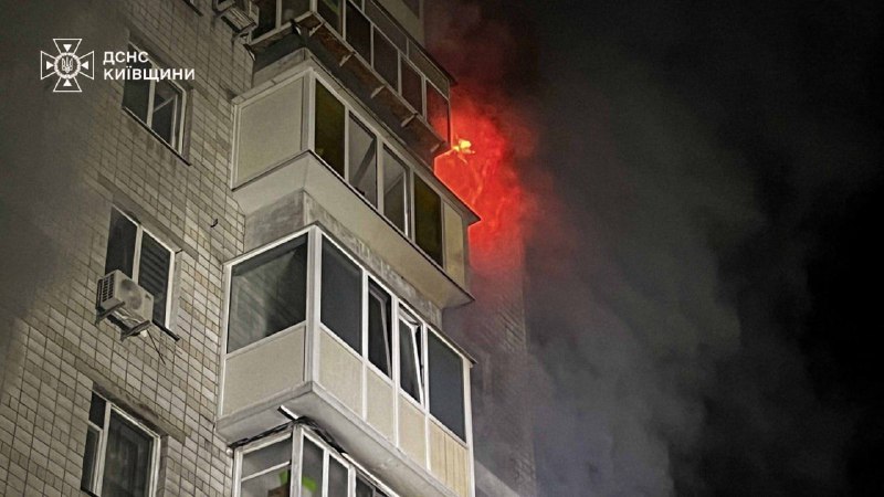 Унаслідок ворожої атаки у Вишгороді одна людина загинула та 11 постраждало,  - О...