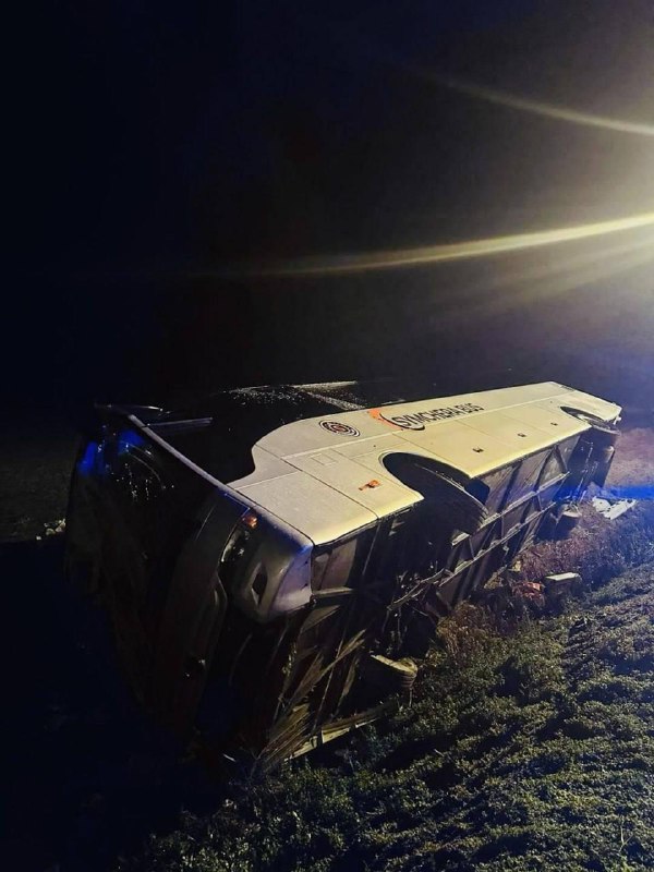 Автобус з українцями перекинувся біля Братислави у Словаччині, є постраждалі, –...