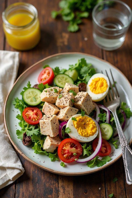 Готуємо салат з тунцем, яйцем і сиром Дієтологи «Школи правильного харчування Or...