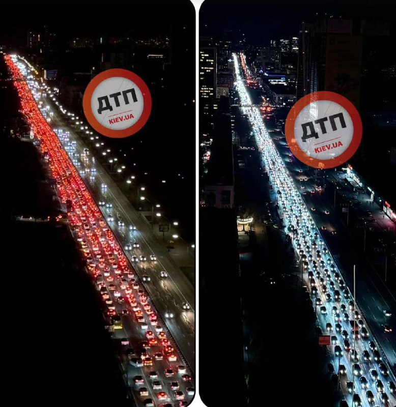 Дороги Києва зараз, просто шалені затори...