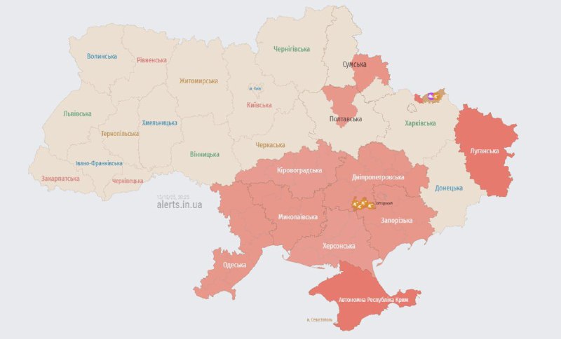 Загроза балістики для півдня України...