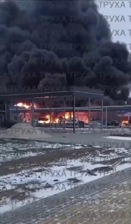 Пишуть, що горить автосалон Рено в Білій Церкві...