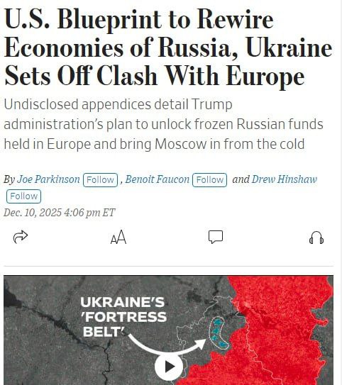 США передали Європі секретний план щодо «повернення» рф у світову економіку, — W...
