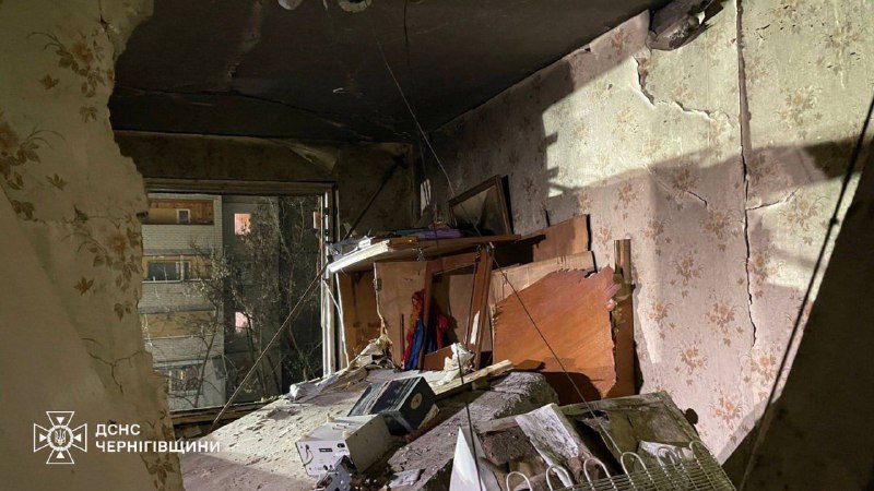 У Чернігові завершили аварійно-рятувальну операцію, – ОВАВнаслідок атаки рф одн...