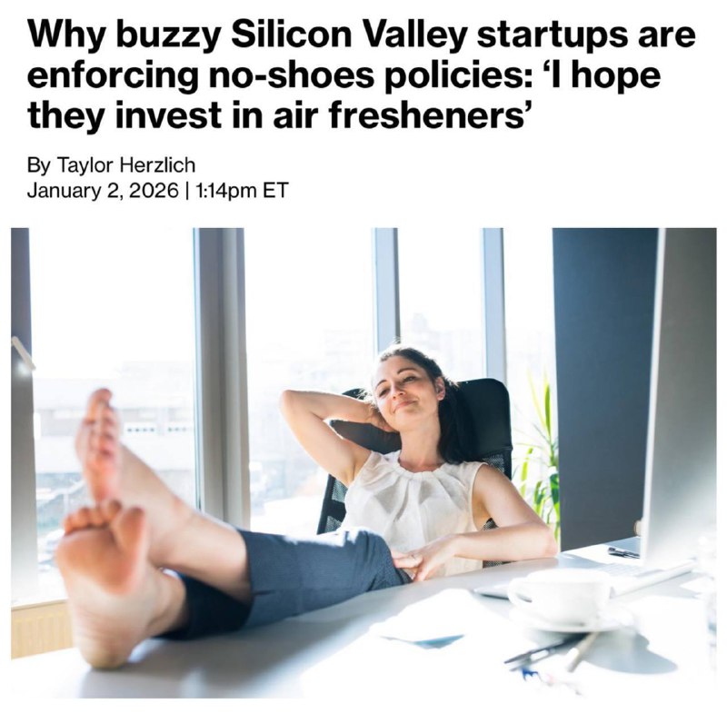 У Кремнієвій долині почали забороняти носити взуття: місцеві роботодавці впевнен...