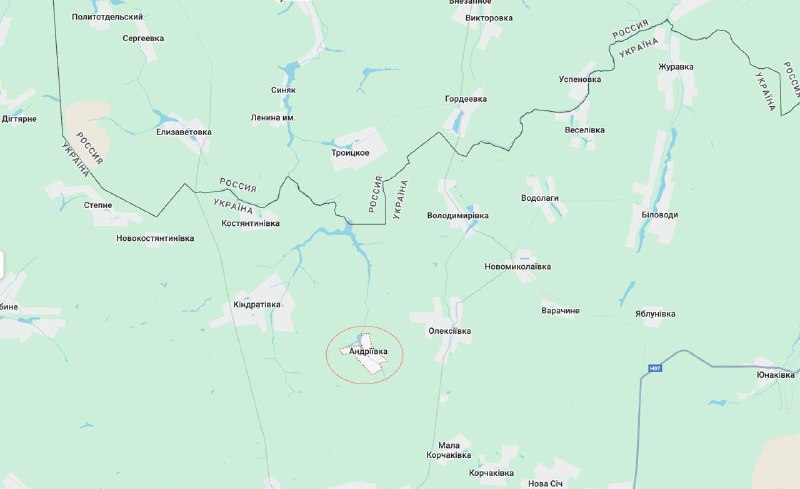 Андріївка на Сумщині повністю під контролем ЗСУ, – угруповання "Курськ"Військові...