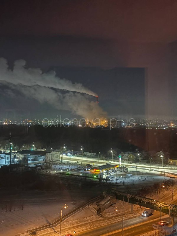 В Орлі на рф приліт по ТЕЦ — орловська ТЕЦ вся в диму після удару...