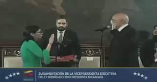 Віцепрезидентка Венесуели Делсі Родрігес склала присягу як виконувачка обов’язкі...