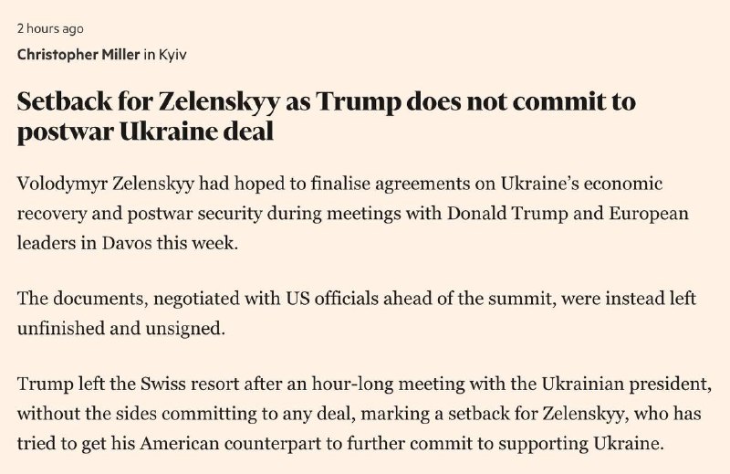 Зустріч із Трампом не принесла очікуваних результатів для Зеленського, — Financi...
