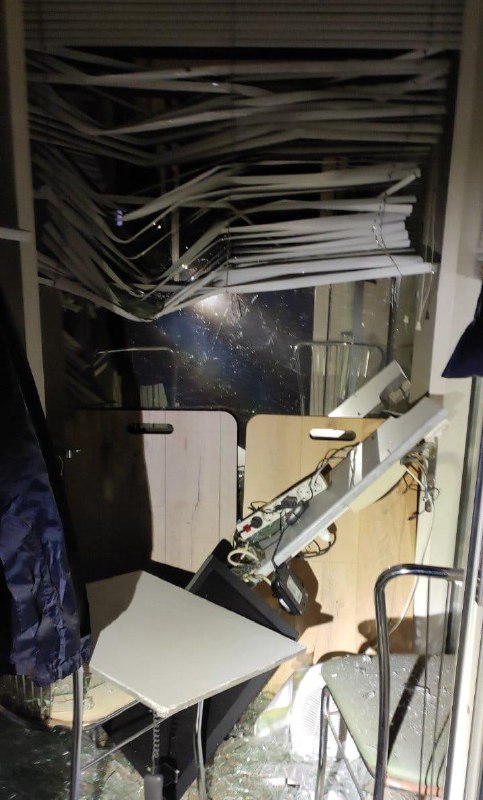 З'явилися кадри пошкодженої будівлі посольства Катару у Києві після атаки рф "Ро...