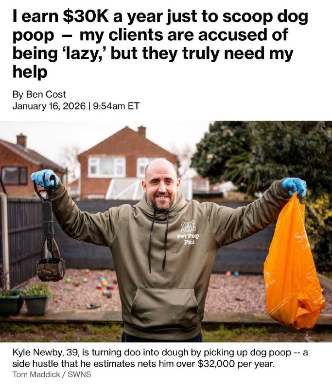 Прибирання собачого лайна виявилось вигіднішим за будівництво: британець запусти...