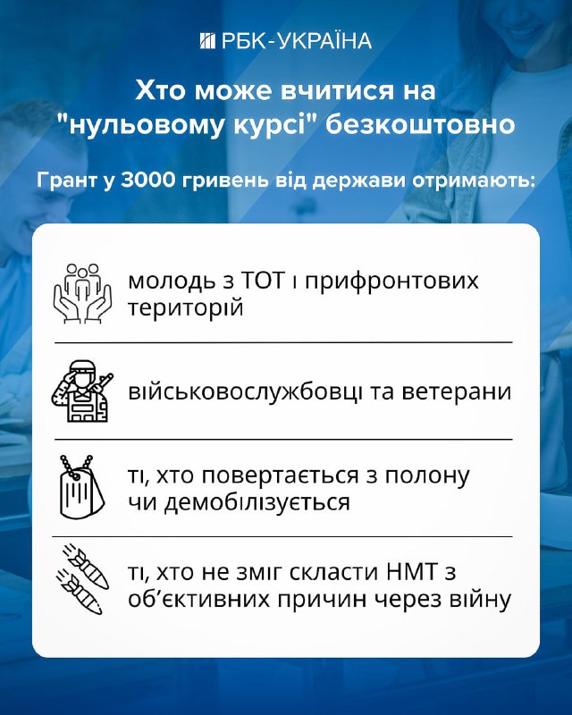 Провідні університети запускають "нульовий курс": хто зможе вчитися безкоштовноН...
