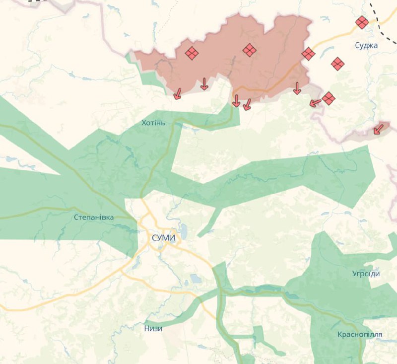 Сили оборони зірвали спроби ворога створити плацдарм для наступу на Суми, – 7 ко...