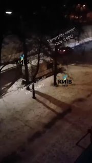 Тим часом у Києві невідомі вирішили покататися на причепленому до автівки холод...