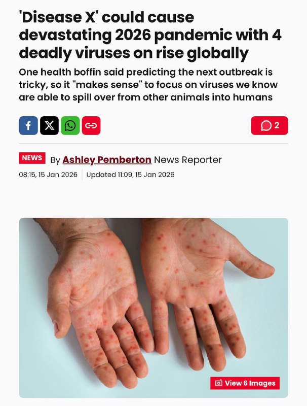 У 2026 році світу загрожує нова пандемія - її спровокувати можуть аж чотири смер...