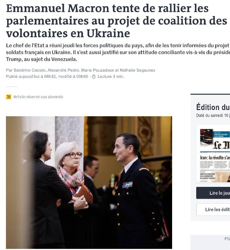 Франція може розмістити 6 тисяч військових в Україні після завершення війни, - L...